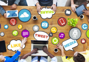 Group of Diverse People Discussing About Social Media Group of Diverse People Discussing About Social Media